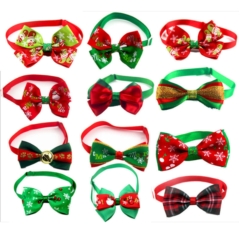 HKM-8046653 Handmade Pet Bow Tie Collar ¨C Adjustable Ribbon Pet Jewelry for All Pets (20-36cm)