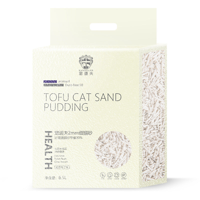 HKM-8046909 Tofu Cat Litter - Dust-Free Clumping Pet Deodorant with Corn for Fine Absorption