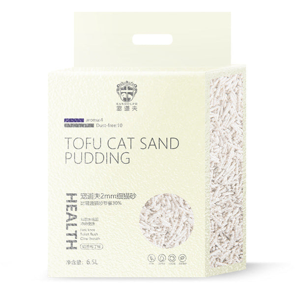 HKM-8046909 Tofu Cat Litter - Dust-Free Clumping Pet Deodorant with Corn for Fine Absorption