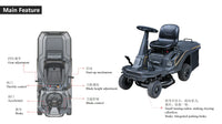 HKM-804691 LTP24 223CC 4-Stroke Petrol Riding Lawn Mower for Efficient Lawn Care