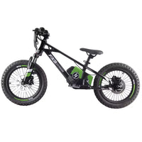 HKM-804755 Electric Balance Bike for Kids Ages 5-8, 16-Inch, 350W Motor, Hydraulic Suspension, 3-Speed, No-Pedal Design