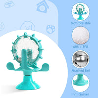 HKM-8047933 Interactive Puzzle Feeder Toy for Cats and Small Dogs with Bell and Snack Dispenser