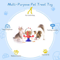 HKM-8047933 Interactive Puzzle Feeder Toy for Cats and Small Dogs with Bell and Snack Dispenser