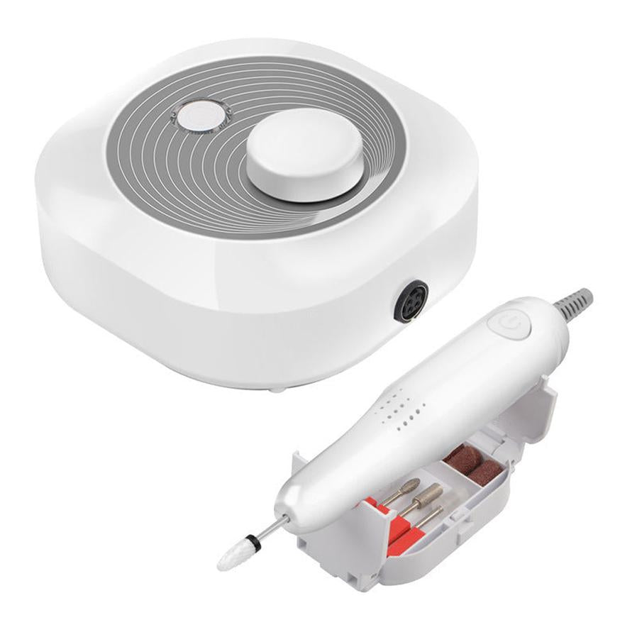 HKM-804819 Portable Electric Nail Polisher with One-Key Control and Multifunctional Bracket