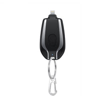 HKM-804883 Compact 1500mAh Mini Power Bank Keychain Charger with Type-C Connection and Built-in Carabiner