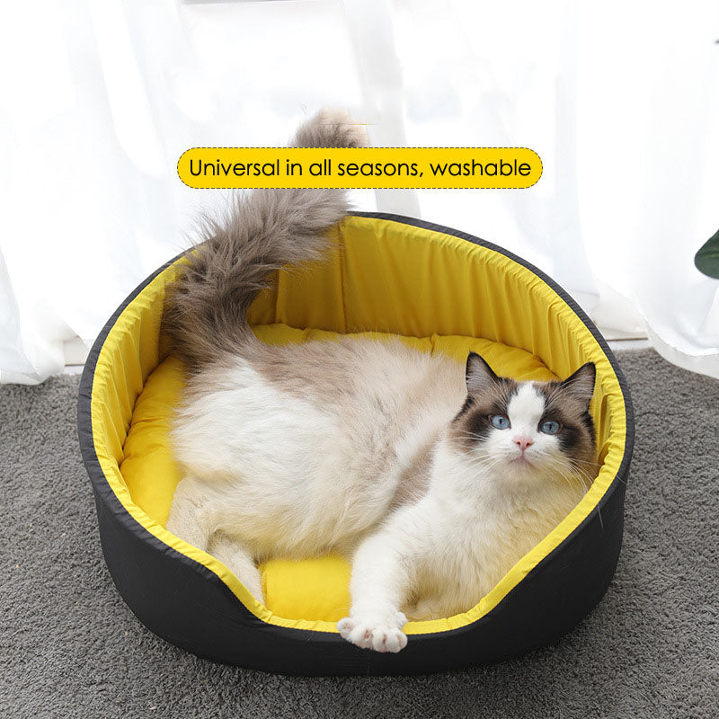 HKM-8050493 Universal Washable Dog and Cat Kennel for All Seasons - Cozy Cloth Pet Nest in S, M, L Sizes