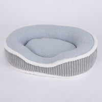 HKM-8052285 Cozy Plush Pet Bed for Autumn-Winter - Soft, Comfortable, Detachable, Thick Cushion for Pets