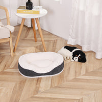 HKM-8052285 Cozy Plush Pet Bed for Autumn-Winter - Soft, Comfortable, Detachable, Thick Cushion for Pets