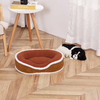 HKM-8052285 Cozy Plush Pet Bed for Autumn-Winter - Soft, Comfortable, Detachable, Thick Cushion for Pets