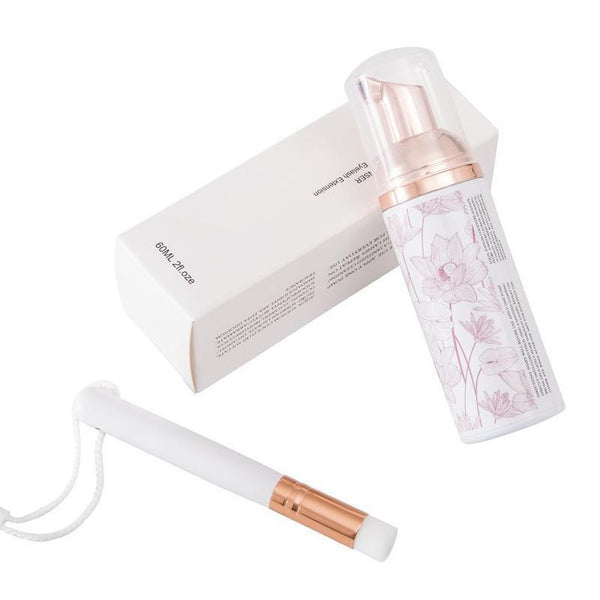 HKM-805395 Soft Eyelash Cleaning Brush with Mousse for Deep Cleaning and Extended Grafting Longevity