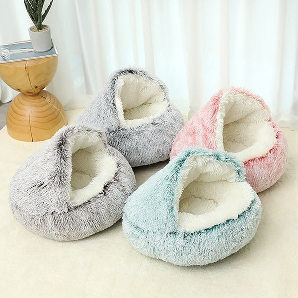 HKM-8054461 Semi-Enclosed Cat Bed in Multiple Sizes and Color Options
