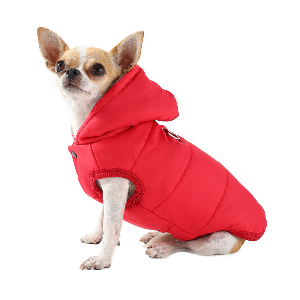 HKM-8054973 Warm Thickened Pet Coats with Hoodies for Small to Medium Dogs and Cats