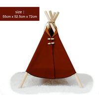 HKM-8055229 Cozy Cat and Dog Tent Bed Frame - Stylish Pet Nest in Multiple Colors