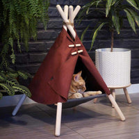 HKM-8055229 Cozy Cat and Dog Tent Bed Frame - Stylish Pet Nest in Multiple Colors