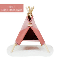HKM-8055229 Cozy Cat and Dog Tent Bed Frame - Stylish Pet Nest in Multiple Colors