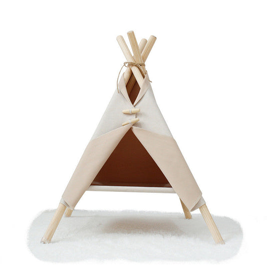 HKM-8055229 Cozy Cat and Dog Tent Bed Frame - Stylish Pet Nest in Multiple Colors