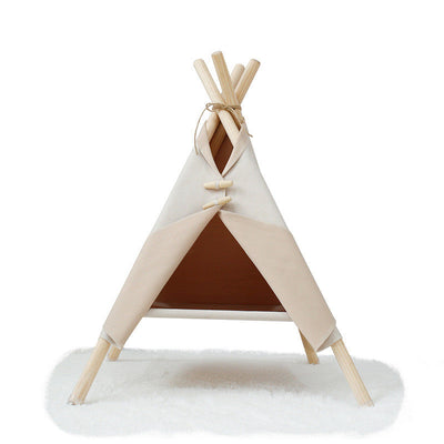 HKM-8055229 Cozy Cat and Dog Tent Bed Frame - Stylish Pet Nest in Multiple Colors