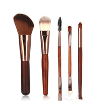 HKM-805715 Blush Eye Shadow Brush Set with 5 Nylon Bristle Brushes in OPP Bag