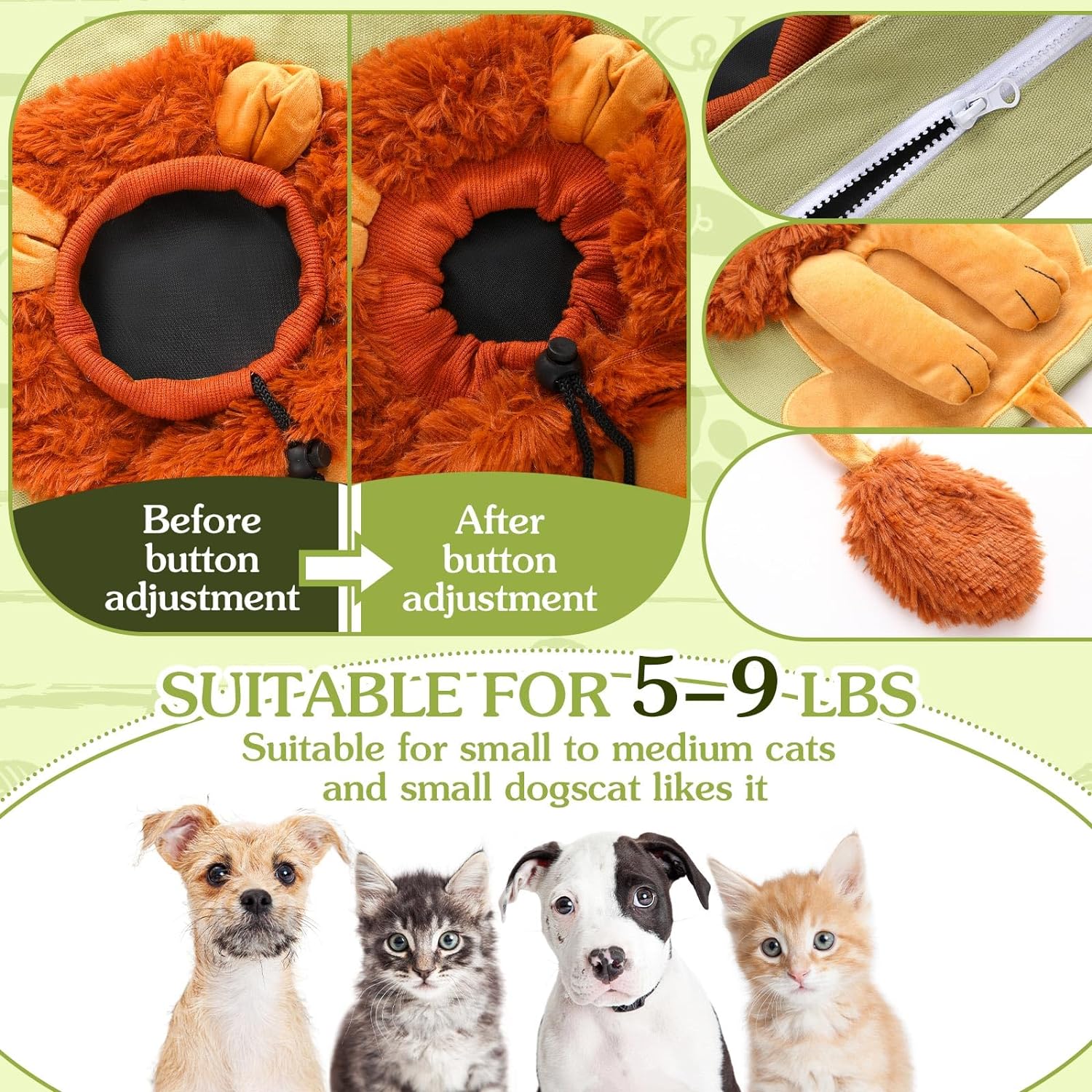 HKM-8057661 Portable Pet Carrier Bag for Small Dogs and Cats on the Go