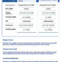 HKM-8059453 Aromatherapy Diffuser for Cats and Dogs – Lavender Fragrance Soothing Agent