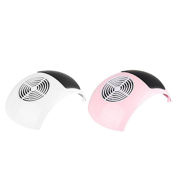 HKM-805971 Japanese Style Nail Vacuum Cleaner – Compact Design in White and Pink, 220V/110V Compatibility