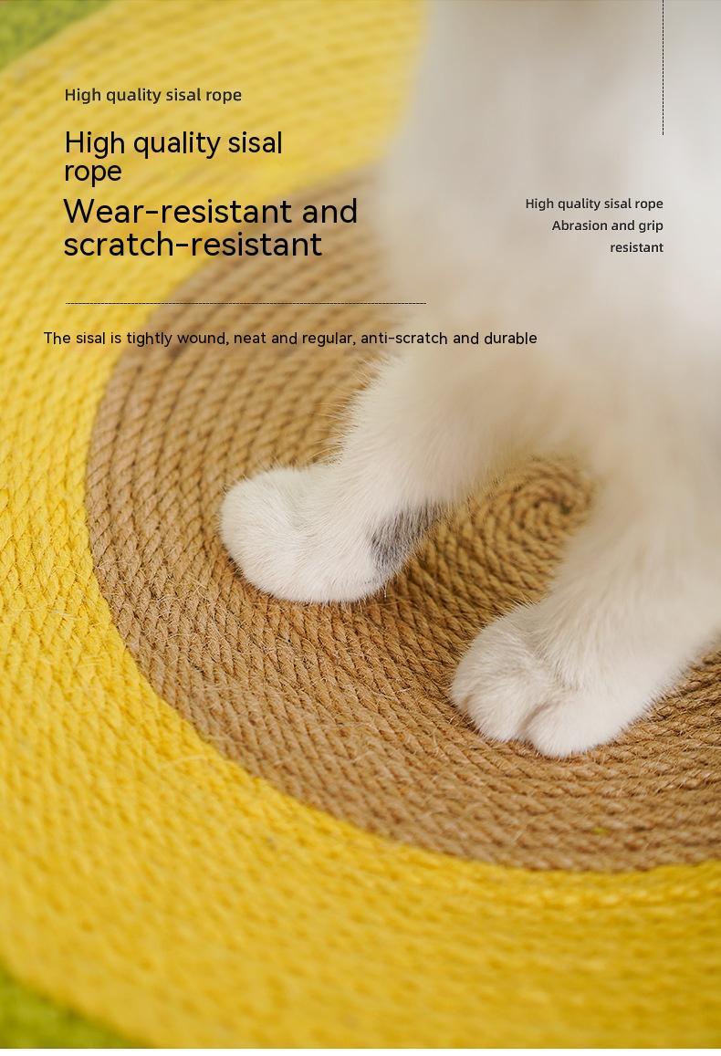 HKM-8060221 Avocado Cat Scratching Basin - Sisal Material, 40x10cm Multifunctional Pet Toy