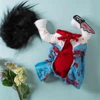 HKM-8060349 Bloody Doll Halloween Costume for Pets - Dog & Cat Clothing in S, M, L, XL Sizes