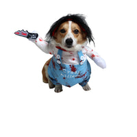 HKM-8060349 Bloody Doll Halloween Costume for Pets - Dog & Cat Clothing in S, M, L, XL Sizes