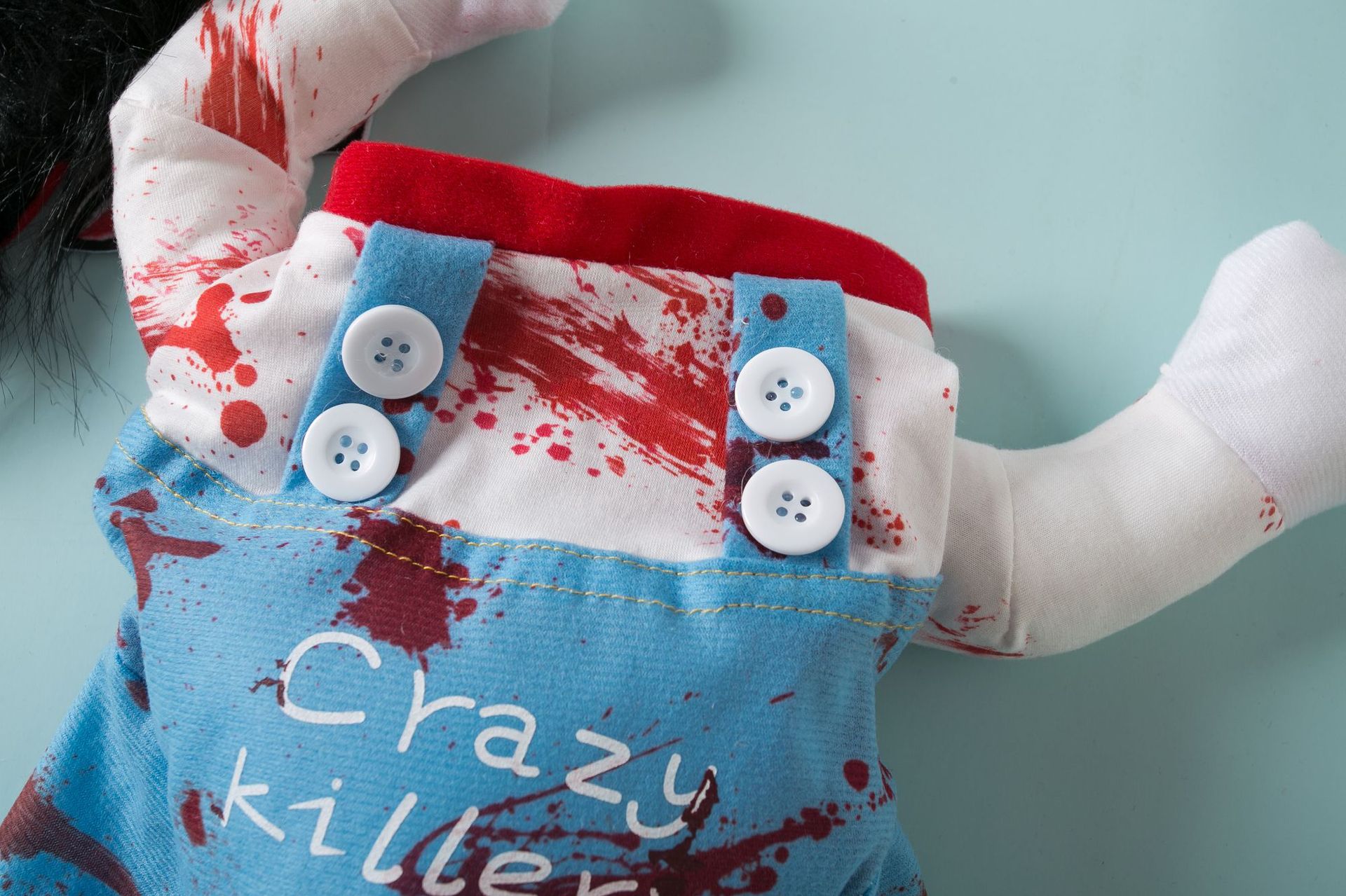 HKM-8060349 Bloody Doll Halloween Costume for Pets - Dog & Cat Clothing in S, M, L, XL Sizes