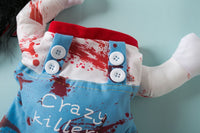 HKM-8060349 Bloody Doll Halloween Costume for Pets - Dog & Cat Clothing in S, M, L, XL Sizes