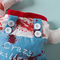 HKM-8060349 Bloody Doll Halloween Costume for Pets - Dog & Cat Clothing in S, M, L, XL Sizes