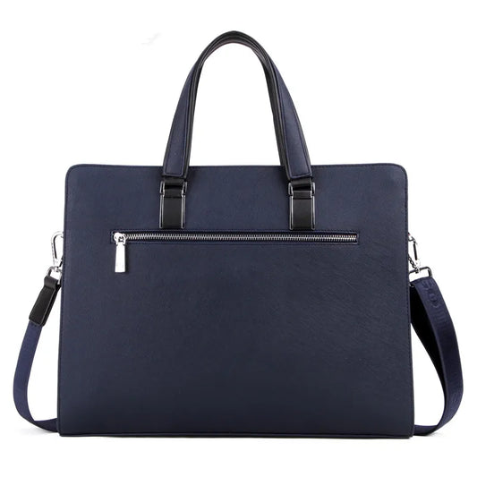 HKM-806035 Classic Zipper Laptop Briefcase in PU Leather for Business Use