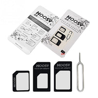 HKM-806035 Three-Piece SIM Card Set in Black and White, Durable PC Material