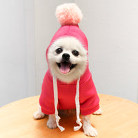 HKM-8061245 Autumn Cartoon Sweater for Dogs and Cats - Cozy Polyester Design in Various Sizes and Colors