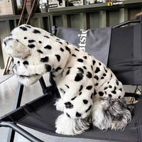HKM-8061757 Cozy Thickened Warm Fur Coat for Dogs in Tiger, Pink Heart, and Cow Patterns
