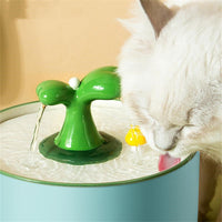 HKM-8062013 Ceramic Automatic Cat Drinking Fountain with Double Filtration System and Silent Operation