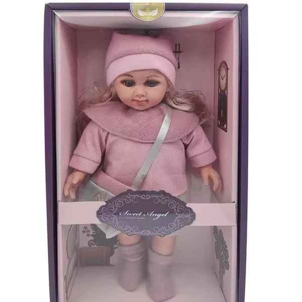 HKM-806291 Soft Mini Doll with Water Play Feature for Girls Ages 2-7 - 12 Inch Silicone and Plastic Toy