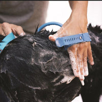 HKM-8063421 Pet Bathing Tool with Massaging Shower Spray for Dogs, Cats, and Horses, Adjustable Design with Faucet Adapters
