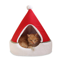 HKM-8065981 Christmas Tree Cat and Dog Litter with Soft Plush Fabric and Compressive Sponge