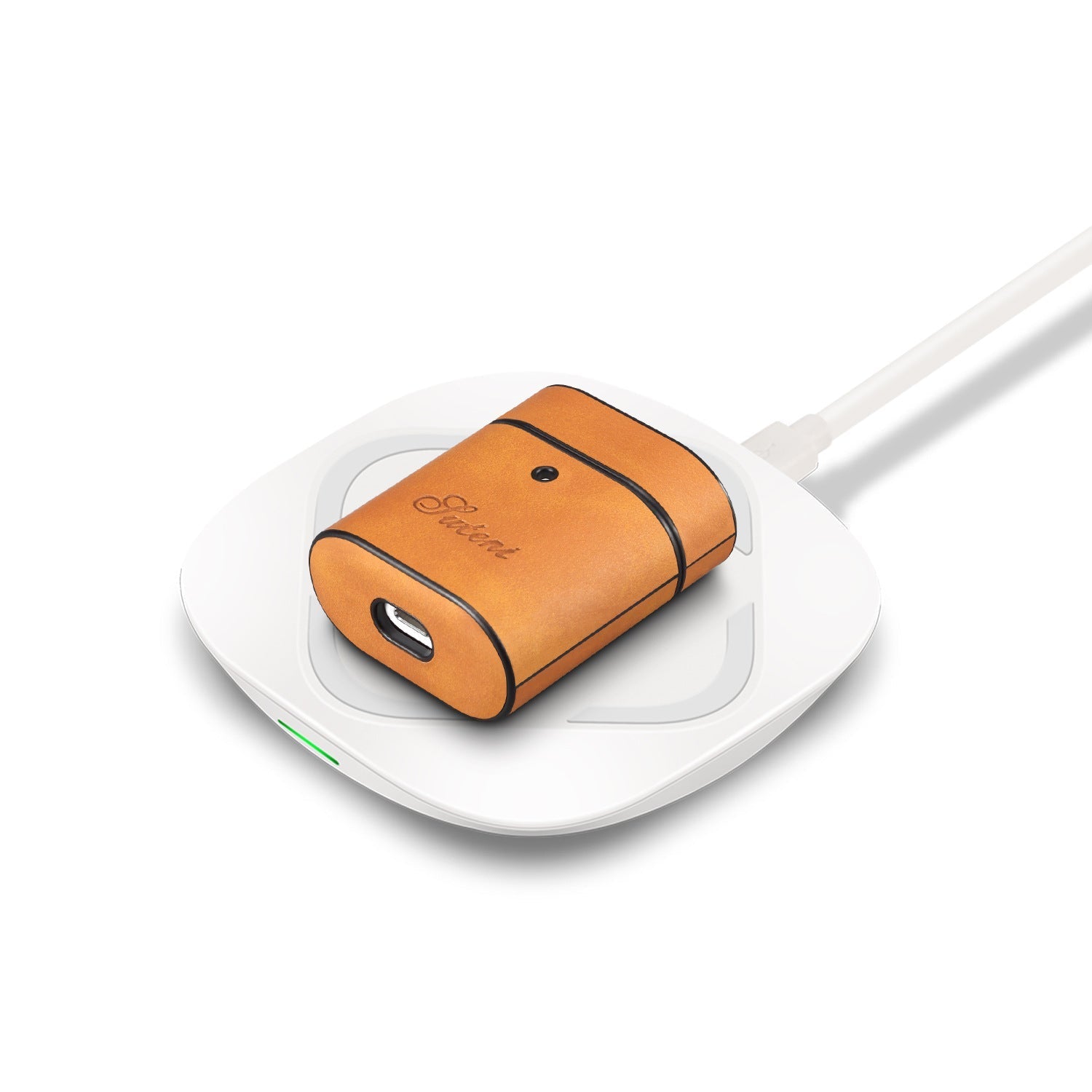 HKM-806675 Leather Earphone Cover for AirPods & Huawei Freebuds - Clamshell Design in Various Colors