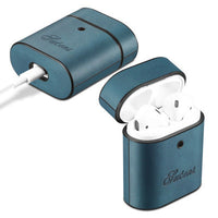 HKM-806675 Leather Earphone Cover for AirPods & Huawei Freebuds - Clamshell Design in Various Colors