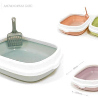 HKM-8067389 Compact Cat Litter Box for Small Spaces - Ideal for Kittens and Small Cats