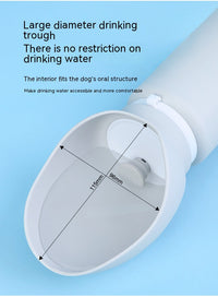 HKM-8067773 Portable Silicone Water Bottle for Pets - Large Capacity Dog Drinking Cup, Foldable & Lightweight