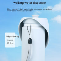 HKM-8067773 Portable Silicone Water Bottle for Pets - Large Capacity Dog Drinking Cup, Foldable & Lightweight