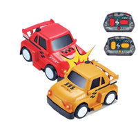 HKM-807059 Mini RC Bumper Car with Spray Sound and Light - Two Player Soccer Game for Kids