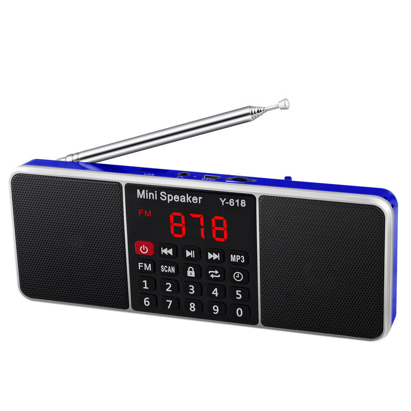 HKM-807123 Compact Dual Bluetooth Speaker with MP3 Playback and Card Reader Functionality
