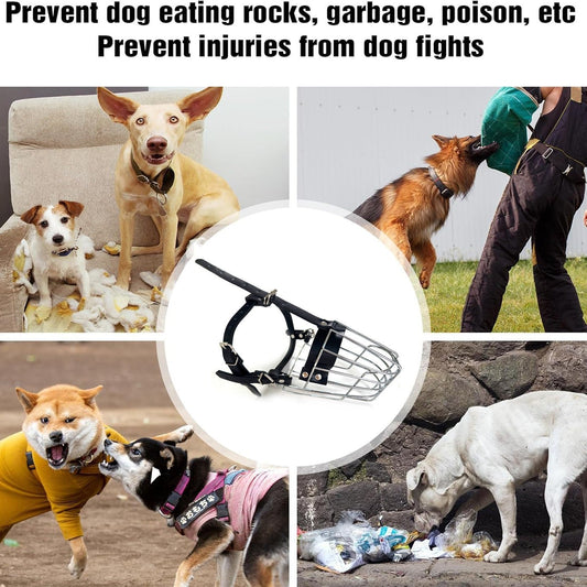HKM-8071357 Metal Dog Mouth Cover for Golden Retriever and German Shepherd