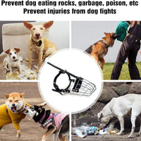 HKM-8071357 Metal Dog Mouth Cover for Golden Retriever and German Shepherd
