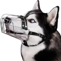 HKM-8071357 Metal Dog Mouth Cover for Golden Retriever and German Shepherd