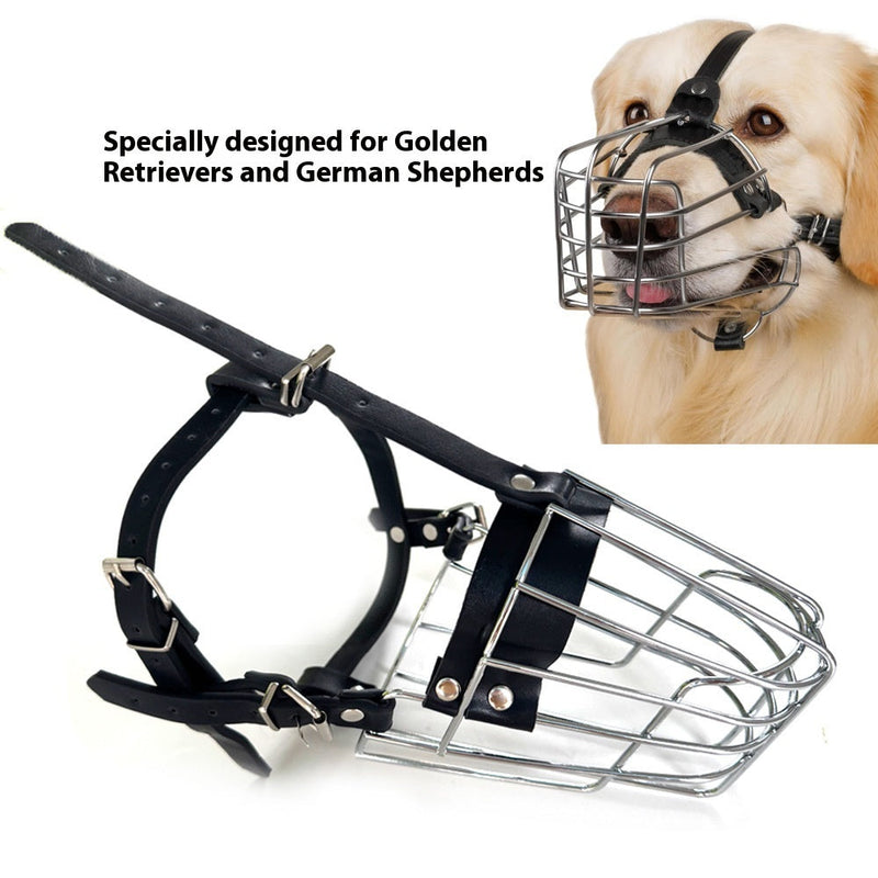 HKM-8071357 Metal Dog Mouth Cover for Golden Retriever and German Shepherd